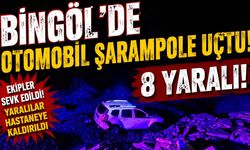 Bingöl’de Şarampole Uçan Otomobilde 8 Kişi Yaralandı