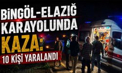 Bingöl-Elazığ Karayolunda Kaza: 10 Kişi Yaralandı