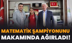 Matematik Şampiyonunu Makamında Ağırladı!
