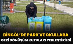 Bingöl’de Park Ve Okullara Geri Dönüşüm Kutuları Yerleştirildi