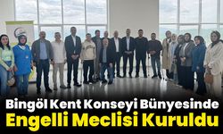 Bingöl Kent Konseyi Bünyesinde Engelli Meclisi Kuruldu