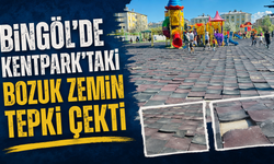 Bingöl’de Kentpark’taki Bozuk Zemin Tepki Çekti