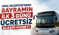 Genç Belediyesi’nden Bayramın İlk 3 Günü Ücretsiz Ulaşım Hizmeti