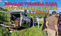 Bingöl'de Hafif Ticari Araç Şarampole Yuvarlandı: 2 Yaralı