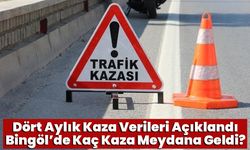 Dört Aylık Kaza Verileri Açıklandı, Bingöl’de Kaç Kaza Meydana Geldi?