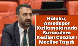Bingöl Milletvekili Hülakü, Amedspor Kutlamalarında Sürücülere Kesilen Cezaları Meclise Taşıdı