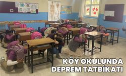 Bingöl'de Köy Okulunda Deprem Tatbikatı