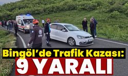 Bingöl’de Trafik Kazası: 9 Yaralı