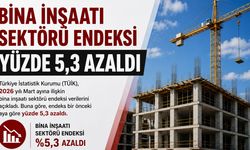Bina İnşaatı Sektörü Endeksi Yüzde 5,3 Azaldı
