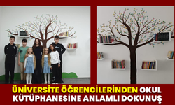 Üniversite Öğrencilerinden Okul Kütüphanesine Anlamlı Dokunuş