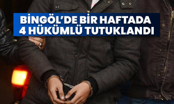 Bingöl’de Bir Haftada 4 Hükümlü Tutuklandı