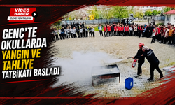 Genç’te Okullarda Yangın Ve Tahliye Tatbikatı Başladı