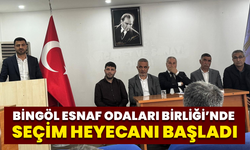 Bingöl Esnaf Odaları Birliği’nde Seçim Heyecanı Başladı