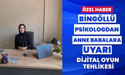 Bingöllü Psikologdan Anne Babalara Uyarı: Dijital Oyun Tehlikesi