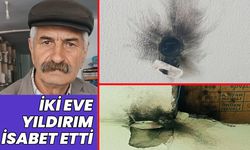 Bingöl’de İki Eve Yıldırım İsabet Etti, Faciadan Dönüldü!