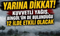 Bingöl için Kuvvetli Yağış Uyarısı: Yarına Dikkat!