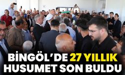 Bingöl’de 27 Yıllık Husumet Son Buldu