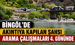 Bingöl’de Akıntıya Kapılan Şahsı Arama Çalışmaları 4. Gününde