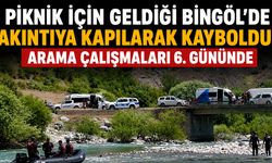 Bingöl’de Akıntıya Kapılan Genci Arama Çalışmaları 6. Gününde Sürüyor