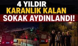 4 yıldır Karanlık Kalan Sokak Aydınlandı!