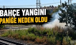 Bahçe Yangını Paniğe Neden Oldu