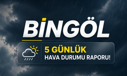 Bingöl 5 Günlük Hava Durumu Raporu