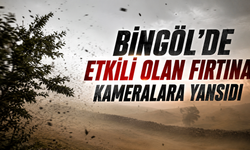 Bingöl’de Etkili Olan Fırtına Kameralara Yansıdı