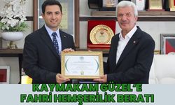 Genç Belediyesi’nden Kaymakam Güzel’e Fahri Hemşehrilik Beratı!