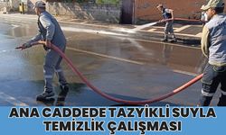 Bingöl’ün İlçesinde Tazyikli Suyla Temizlik Çalışması