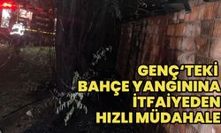 Genç'te Sabah Saatlerinde Korkutan Yangın!