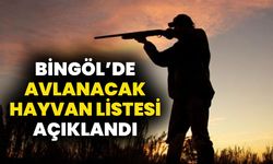 Bingöl’de Avlanacak Hayvan Türleri Açıklandı