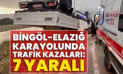 Bingöl-Elazığ Yolunda Trafik Kazaları: 7 Yaralı