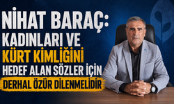 Nihat Baraç: Kadınları Ve Kürt Kimliğini Hedef Alan Sözler İçin Derhal Özür Dilenmelidir