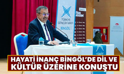 Hayati İnanç Bingöl’de Dil Ve Kültür Üzerine Konuştu