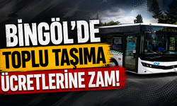 Bingöl’de Toplu Taşıma Ücretlerine Zam!