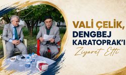 Vali Çelik, Dengbej Karatoprak’ı Ziyaret Etti