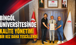Bingöl Üniversitesinde Kalite Yönetimi Bir Kez Daha Tescillendi