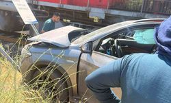 Elazığ'da Korkutan Tren Kazası Kameraya Yansıdı