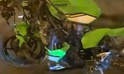 Kontrolden Çıkan Motosiklet Metrelerce Sürüklendi: Sürücü Yaralandı