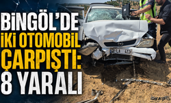 Bingöl’de İki Otomobil Çarpıştı: 8 Yaralı