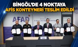Bingöl’de 4 Noktaya AFİS Konteyneri Teslim Edildi