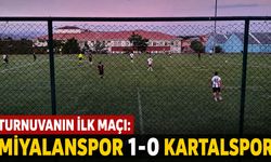 Turnuvanın İlk Maçı: Miyalanspor 1-0 Kartalspor
