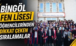 Bingöl Fen Lisesi Öğrencilerinden Dikkat Çeken Sıralamalar