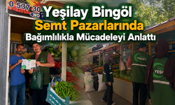Yeşilay Bingöl Semt Pazarlarında Bağımlılıkla Mücadeleyi Anlattı
