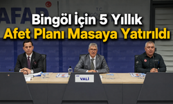 Bingöl İçin 5 Yıllık Afet Planı Masaya Yatırıldı