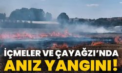 İçmeler ve Çayağzı’nda Anız Yangını!