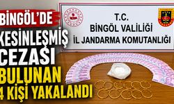 Bingöl’de Kesinleşmiş Cezası Bulunan 4 Kişi Yakalandı
