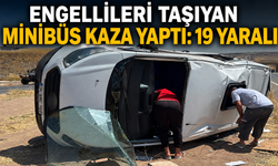 Engellileri Taşıyan Minibüs Kaza Yaptı: 19 Yaralı