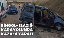 Bingöl Elazığ Karayolunda Trafik Kazası: 4 Yaralı