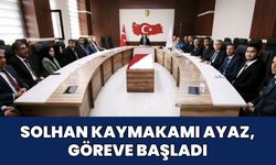 Solhan Kaymakamı Ayaz, Göreve Başladı